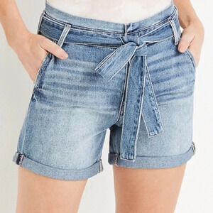 KanCan high rise belted denim shorts sz- XL